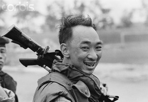 February 1968, Hue, Vietnam --- General Nguyen Ngoc Loan, chief of the Republic of Vietnam National Police, in Hue during the Vietnam War. --- Image by © Christian Simonpietri/Sygma/Corbis